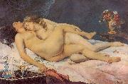 Gustave Courbet Le SommeilSleep Spain oil painting reproduction